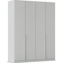 Rauch »Kleiderschrank Schrank Garderobe AGORDO TOPSELLER Schlafzimmer«, (in zwei Griff-Farben mit Dekor- oder Hochglanzfront), durchdachte Innenausstattung, in 6 Breiten und 2 Höhen MADE IN GERMANY, grau (seidengrau), B:181cm H:229cm T:54cm,