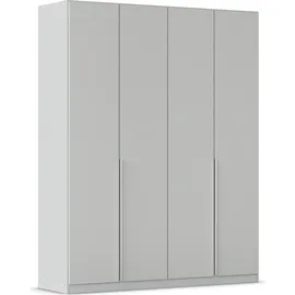 Rauch »Kleiderschrank Schrank Garderobe AGORDO TOPSELLER Schlafzimmer«, (in zwei Griff-Farben mit Dekor- oder Hochglanzfront), durchdachte Innenausstattung, in 6 Breiten und 2 Höhen MADE IN GERMANY, grau (seidengrau), B:181cm H:229cm T:54cm,