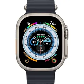 Apple Watch Ultra GPS+Cellular 49 mm Titaniumgehäuse, Ocean Armband mitternacht