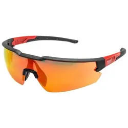 Milwaukee Schutzbrille Kratzfest | rot verspiegelt