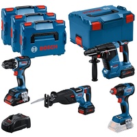 Bosch Professional Combo Kit GSR 18V-90C + GDX 18V-210C + GBH 18V-24C + GSA 18V-28