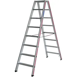 Hymer Stehleiter, 2x4 Stufen, Holm 71 mm, Länge 1,04 m, Arbeitsleiter, Leiter