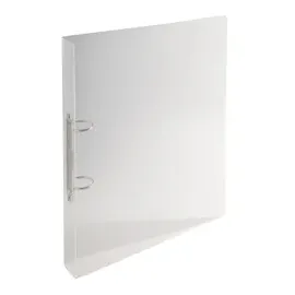 Exacompta 54342E Ringhefter Crystal DIN A4 aus PP mit 2 Ringen 40 mm breit kristall ideal für Schule und Büro Ringhefter Ringordner Ringbuchordner