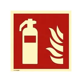 moedel - warnen-sichern-kennzeichnen Brandschutzschild Feuerlöscher 14,8 x 14,8 cm