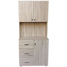 Hti-Living Küchenschrank Sonoma Blanca 80 x 180 x 40 cm BEIGE