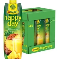 Happy Day 6er-Pack Fruchtsaft »100% Ananas« 1 Liter,