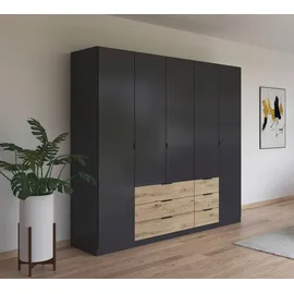 Rauch Drehtürenschrank DAVOA 226 x 210 x 54 cm Grau
