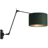 Steinhauer Gelenkleuchte Wandlampe Schlafzimmerleuchte verstellbar Textil grün schwarz E27