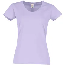 FRUIT OF THE LOOM Iconic 150 V-Neck T-Shirt Soft Lavender XXL