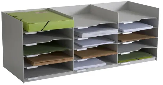 PAPERFLOW 532.02, Polystyrol (PS), Grau, A4, Prospekt, Katalog, Briefumschlag, F