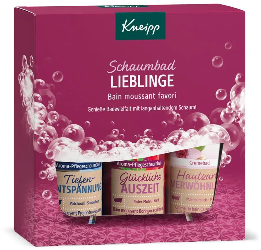 Kneipp Geschenkset Schaumbad Lieblinge 3X100 ml