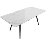 magnolia home Esstisch 180 x 76 x 90 cm weiß