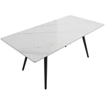 magnolia home Esstisch 180 x 76 x 90 cm weiß