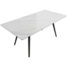 magnolia home Esstisch 180 x 76 x 90 cm weiß