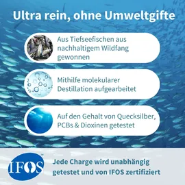 Igennus Hochwertigstes Omega-3 Wildfischöl & Astaxanthin Weichkapseln 180 St.