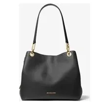 Michael Kors Shopper - Totes - Kensington Large Aus Gekrispeltem Leder Schwarz - für Damen