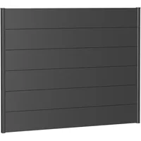 Biohort Sichtschutzelement 180 x 135 cm Dunkelgrau Stahl