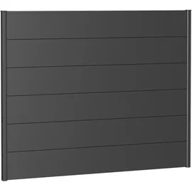 Biohort Sichtschutzelement 180 x 135 cm Dunkelgrau Stahl