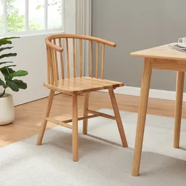 [en.casa] Esszimmerstuhl Stami 2er Set Holz Natur