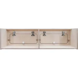 MonsterShop Hängeschrank 80 x 25 x 25 cm Braun