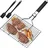 aokito Grillschale 2 cm Edelstahl weiß