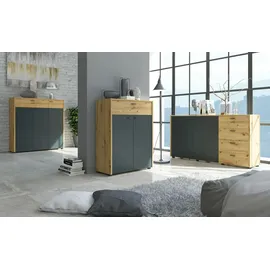 Tvilum Quadro 77,2 x 112,7 x 29,6 cm sonoma eiche/weiß