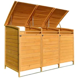 MuCoLa Mülltonnenbox 146 x 124 cm braun