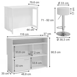 Vicco Bartisch Dominic 116 x 37 cm Weiß
