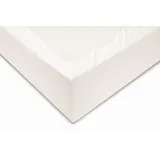 Zo Home Spannbettlaken Mako-Satin 90 x 210 - 220 cm weiß