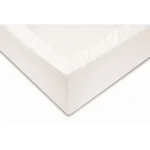 Zo Home Spannbettlaken Mako-Satin 90 x 210 - 220 cm weiß