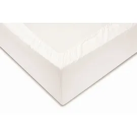 Zo Home Spannbettlaken Mako-Satin 90 x 210 - 220 cm weiß