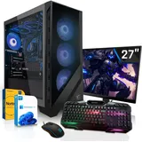 SYSTEMTREFF Gaming Komplett Set - Core i5 12500 - Nvidia GeForce RTX 3060 12GB - 16GB DDR4 - 1TB M.2 SSD (NVMe) WD SN3000 + - 27 Zoll TFT - PC