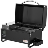 Onlyfire Pelletsmoker Räuchergrill, 8-in-1-Multifunktion Holzpelletgrill & Smoker, Pellet Smoker Grill, Holzpelletgrill mit Automatischer Temperaturregelung, Schwarz