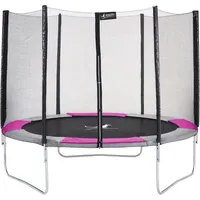 RALLI Rosa Trampolin Ø300 mit Sicherheitsnetz rosa|grau 305 CM