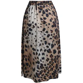 Smith & Soul Maxirock Damen Animalprint Braun M