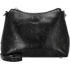 Seidenfelt Manufaktur Umhängetasche Lilleby Midi Crossbag Reptile Black