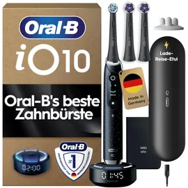 Oral-B  iO Series 10 Plus Edition cosmic black + Reiseetui + Aufsteckbürsten 3 St.