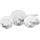 CreaTable Luna Black Flower Kombiservice 18-tlg. weiß
