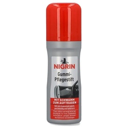 NIGRIN NIGRIN Gummi- Pflege Stift 75ml – Mit Schwamm zum auftragen (1er Pack) Auto-Reinigungsmittel