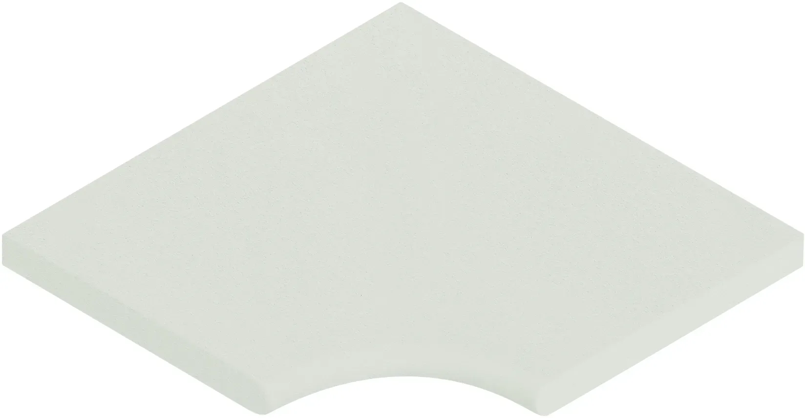 WESERWABEN® Pool- / Beckenrandsteine - Licia Betonweiß Innenwinkel R20 50 x 31 x 3,5 cm Flache Steine