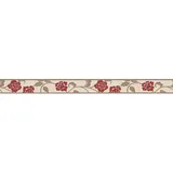 A.S. Création Borte selbstklebend Blumen 5 m x 5 cm Rot-Braun