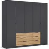 Rauch Drehtürenschrank DAVOA 226 x 210 x 54 cm Grau
