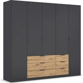 Rauch Drehtürenschrank DAVOA 226 x 210 x 54 cm Grau