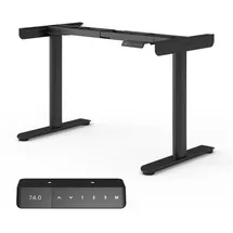 Ergotopia Schreibtisch Desktopia One Schwarz