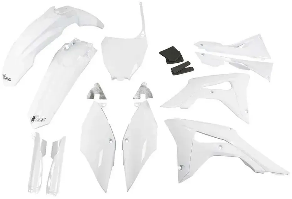 Ufo Honda Crf 250r/450r 2018-2021 With Airbox Cover Eu Hokit123f-041 Fork Protectors & Plastikbausatz - White - One Size