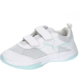 Puma Jungen Unisex Kinder Varion Ii V Jr Indoor Court Shoe, White Light Aqua, 28 EU
