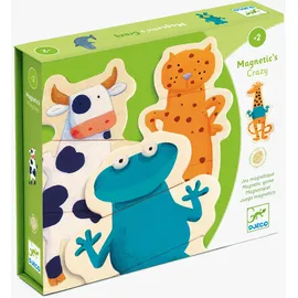 Djeco Crazy Holz Magnete Tiere