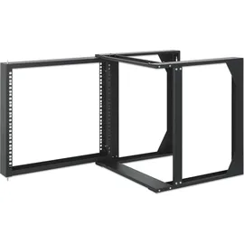 Intellinet Network Solutions Wandschrank 19" Open Frame 2 Stangen Flat Pack 9U Schwarz