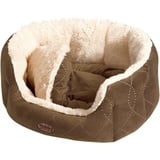 Nobby CENO oval 45x40x19cm Hunde-/ Katzenkomfortbett beige/braun