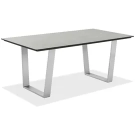 Niehoff Noah Gartentisch 160 x 95 x 76 cm Zement-Design/Weiß